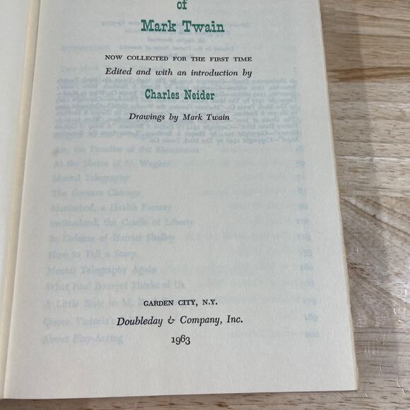 The Complete Essays of Mark Twain 1963 Vintage Hardcover Edit by Charles Neider - Picture 7 of 11